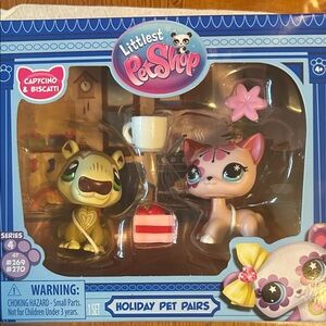 Littlest Pet Shop Holiday Pet Pairs Series 4 Cat and Capybara